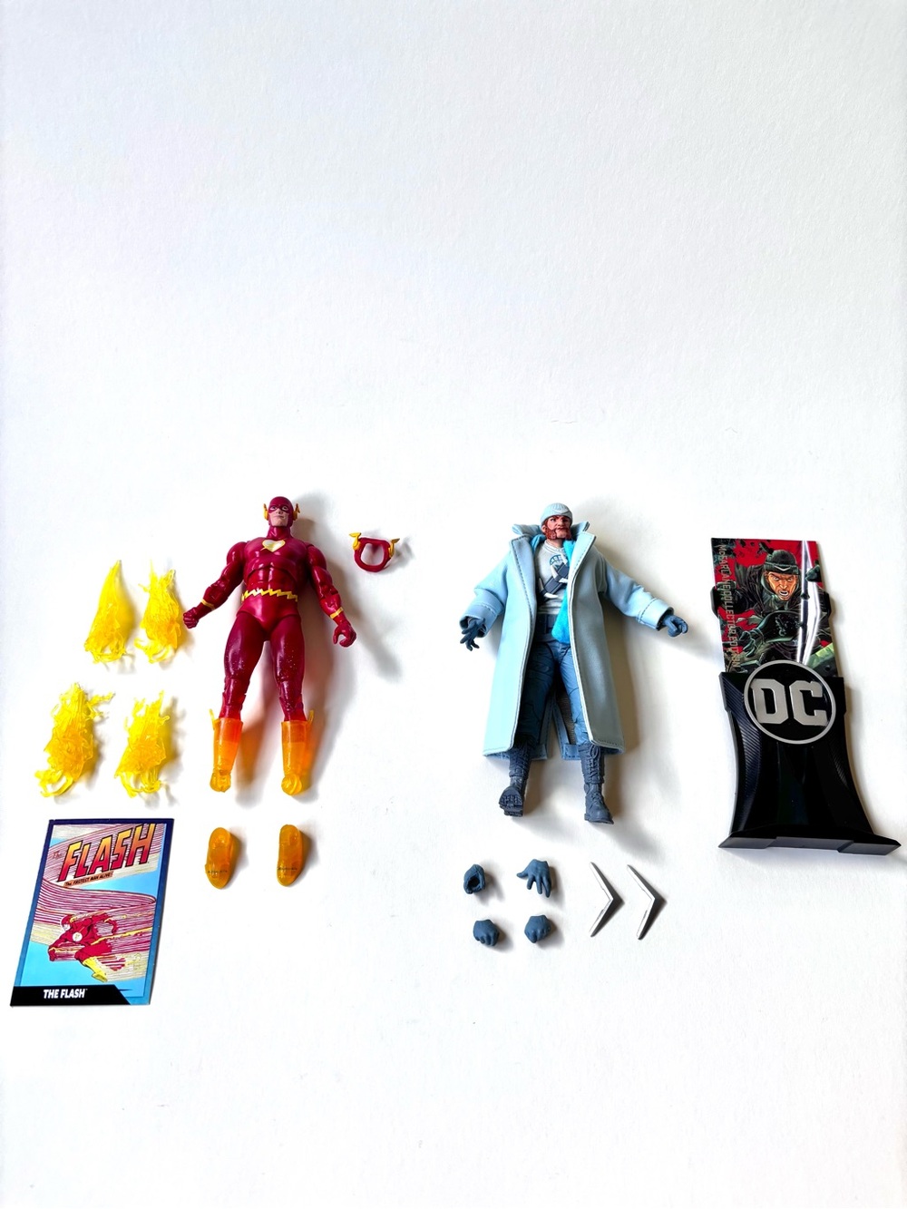 DC Multiverse Broken Figure Lot - Speed Force Flash & Deluxe Captain Boomerang